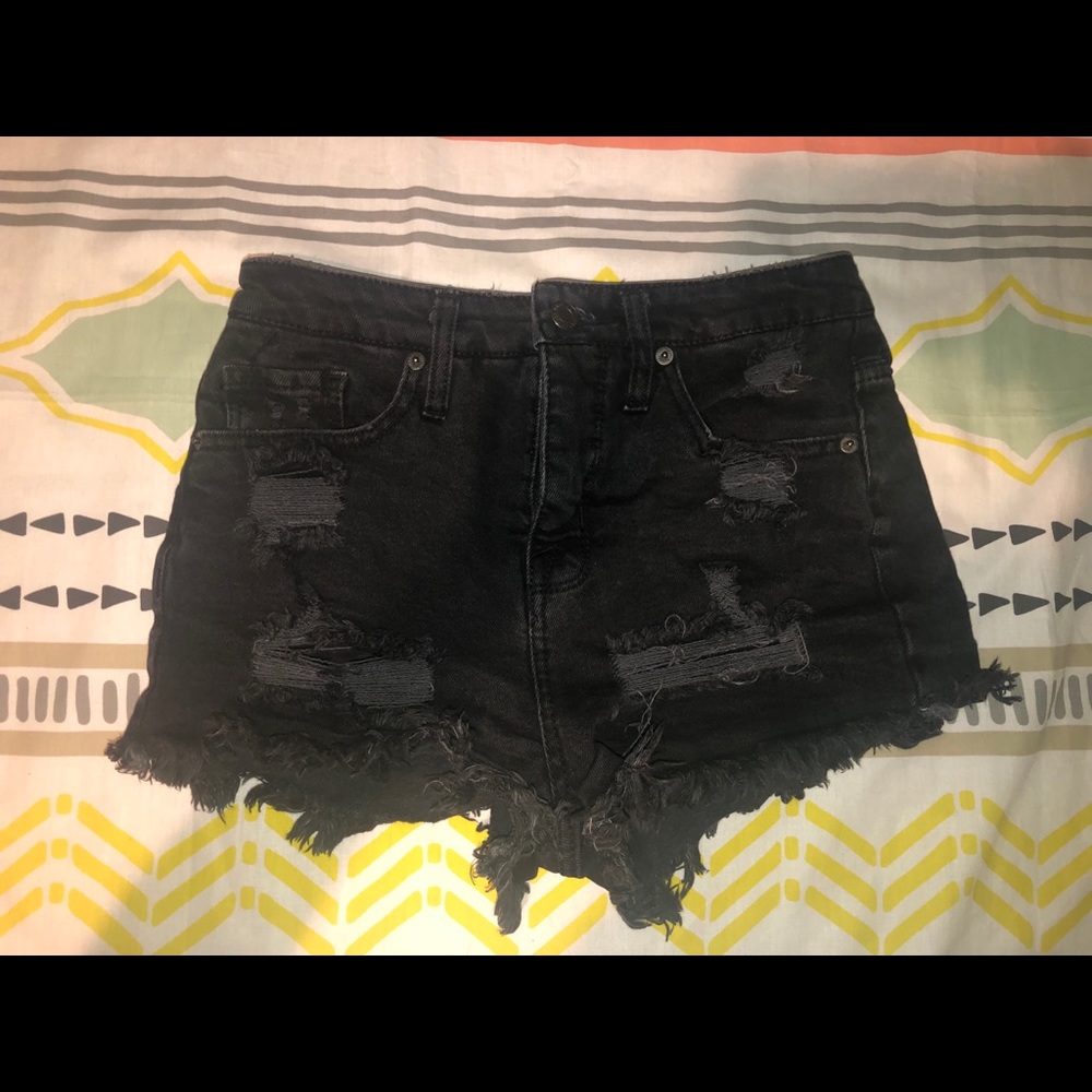 black mossimo jean shorts